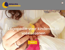 Tablet Screenshot of medialunalogopedisten.nl